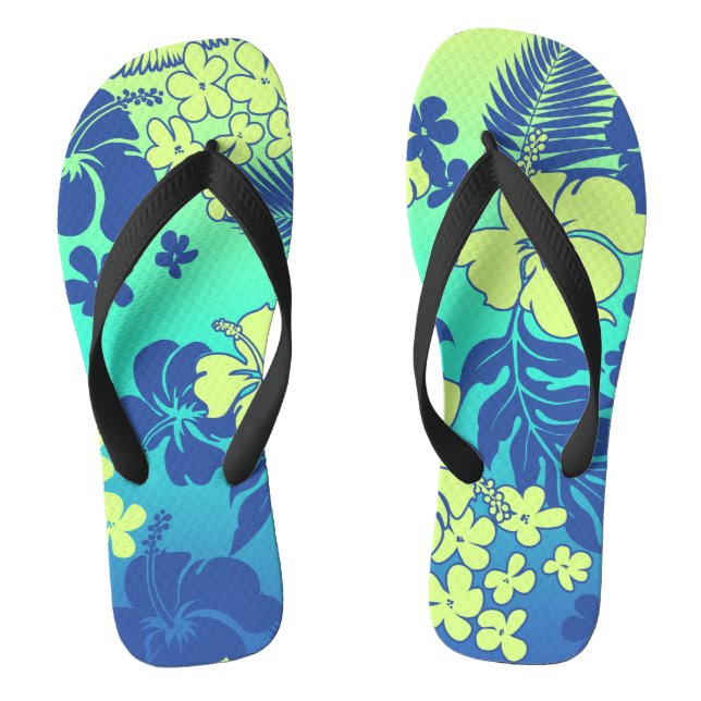 Tongs Kona Blend Hawaiian Hibiscus Blend - Turq (Semelle)