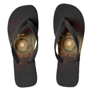 Tongs La méta ronde du Nouvel An sur le thème steampunk