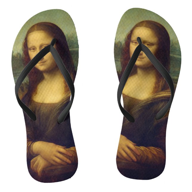 Tongs La Mona Lisa par Leonardo da Vinci (Semelle)