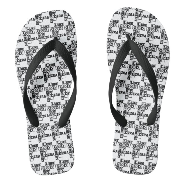 Tongs L'Amour De Dieu Parcours Biblique Tout-En-Dessus U (Semelle)