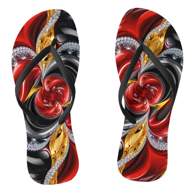 Tongs Lanières minces pour adultes aux couleurs allemand (Semelle)