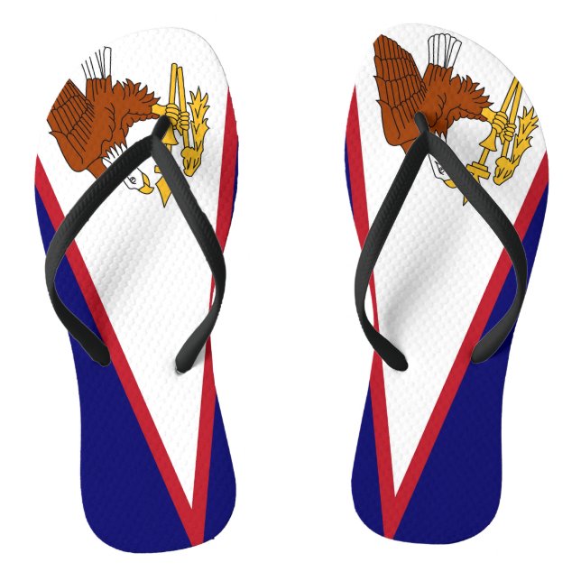 Tongs Lanières minces pour adultes avec drapeau des Samo (Semelle)