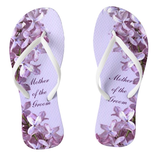 Tongs Le lilas floral fleurit la mère de mariage du (Semelle)
