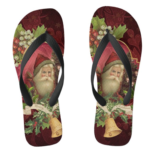 Tongs Le Père Noël vous souhaite un joyeux Noël (Semelle)