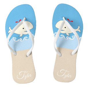 Tongs Les Flip-Flops Adultes "Baleine, Baleine, Baleine 