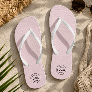 Tongs Logo Chaussures de plage de piscine rose m