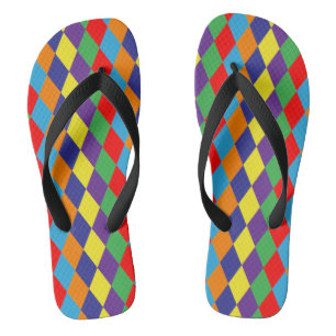 Tongs Losange coloré