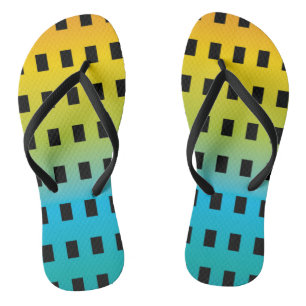 Tongs Lueur au néon dans les 2 fluorescents colorés