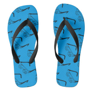 Tongs Lunettes 3D Retro Illustration Flip Flop