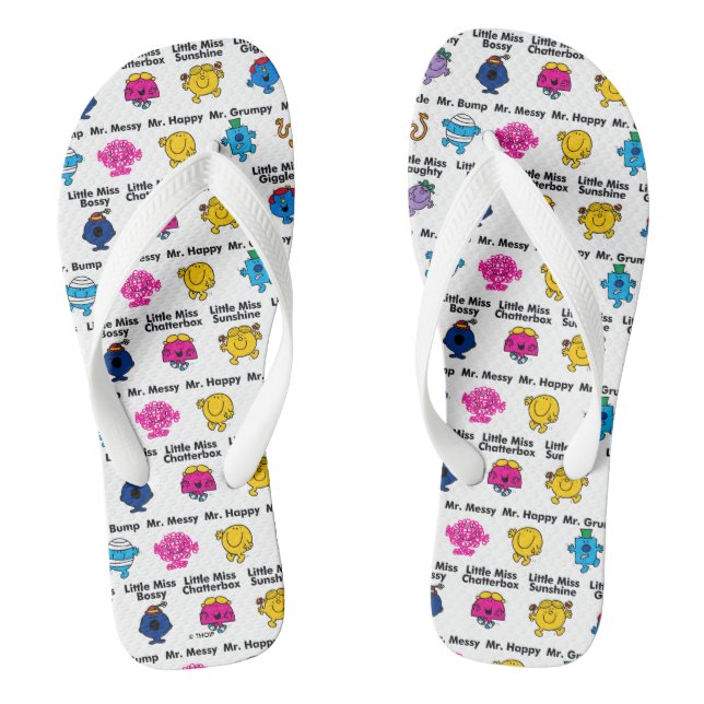 Tongs M. Men & Little Miss | Noms de caractères (Semelle)