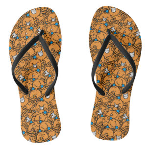 Tongs M. Tickle   Motif de ticket orange