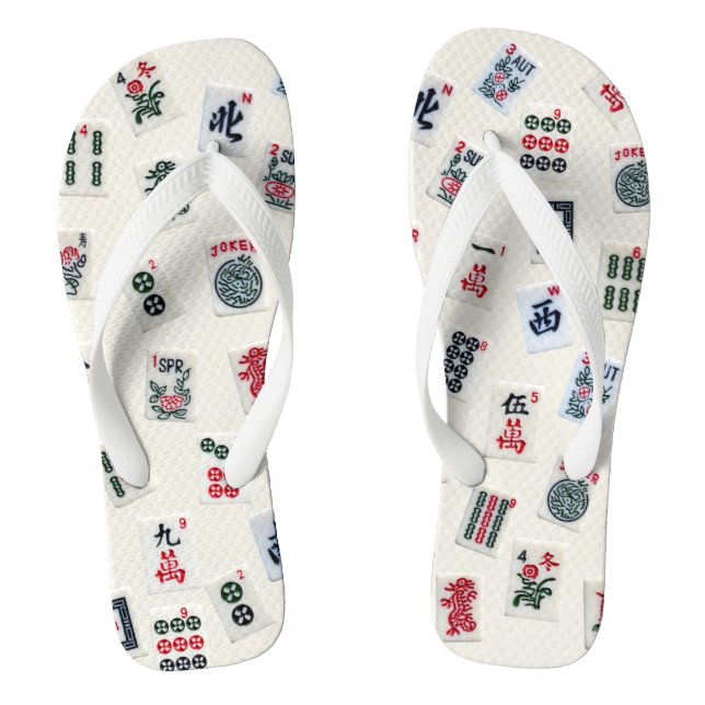 Tongs MahJong jeu de tuiles conception   (Semelle)