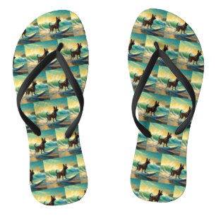 Tongs Malinoi Beach Surf Peinture belge