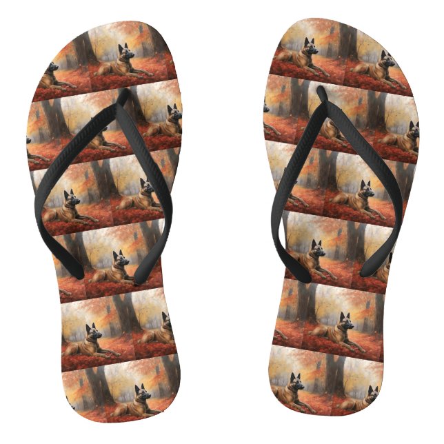 Tongs Malinoi belge en automne Leaves Fall Inspire (Semelle)