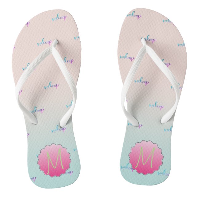 Tongs Maquillage de Parties scintillant Cool adorable, M (Semelle)