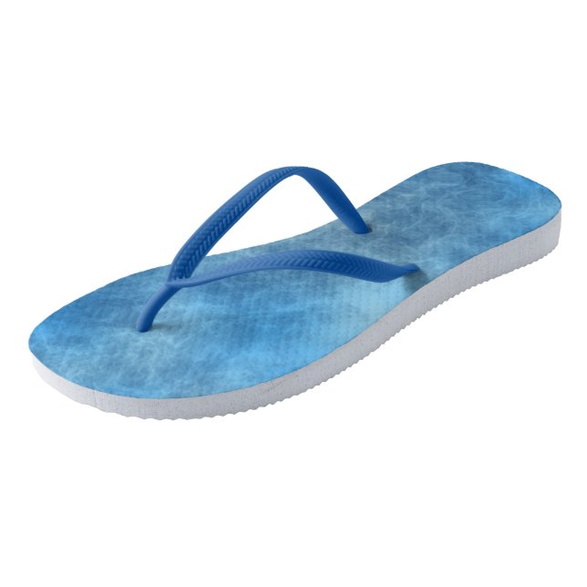 Tongs Marbre bleu Abstrait (Incliné)