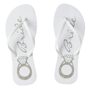 Tongs Mariage de Fiançailles de diamant Bling BRIDE