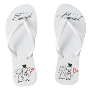 Tongs Mariage Marié Couple
