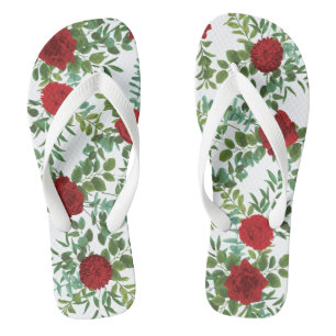 Tongs Mariage Red Rose