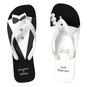 Tongs Marié mariage marié et marié