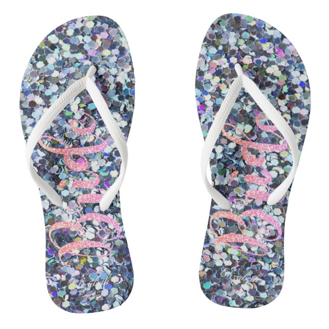 Tongs Mariée de Parties scintillant mignonne, violet -Pe (Semelle)