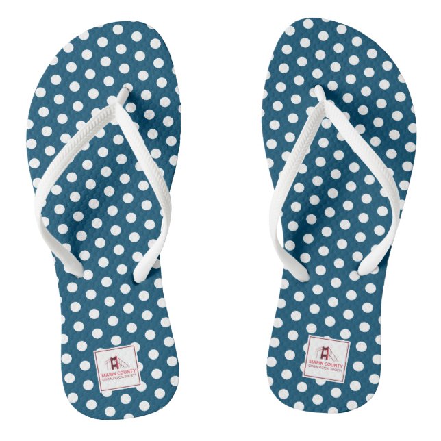 Tongs Marin County Genealogne Society Flip Flops (Semelle)
