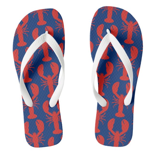 Tongs Marine du Maine Red Lobster Preppy (Semelle)