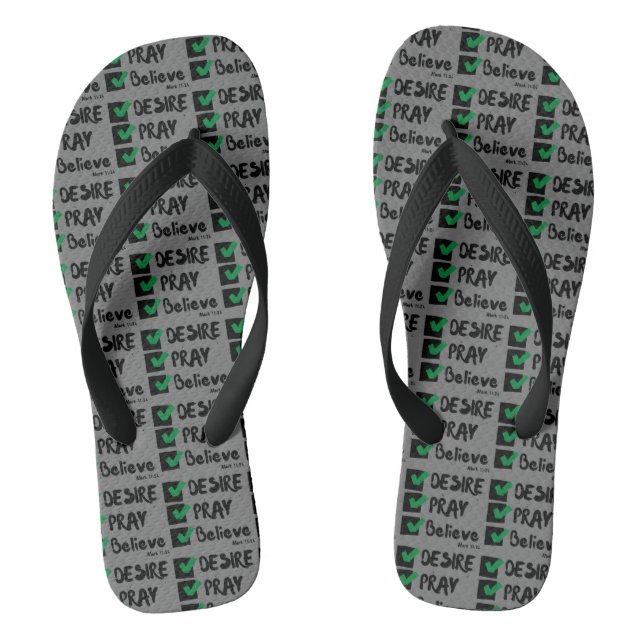 Tongs Mark 11:24 KJV Bible Ecriture Tout-En Unisex (Semelle)