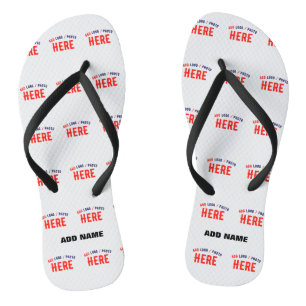 TONGS MARQUE BLANCHE MODERNE ET PERSONNALISABLE VÉRIFIÉE