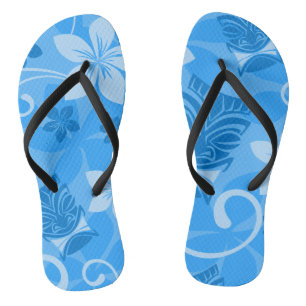 Tongs Masques Tropical Blue Hawaiian Tiki