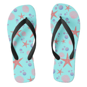 Tongs Mer Cute Coquille étoile de mer Côte Été Plage Océ