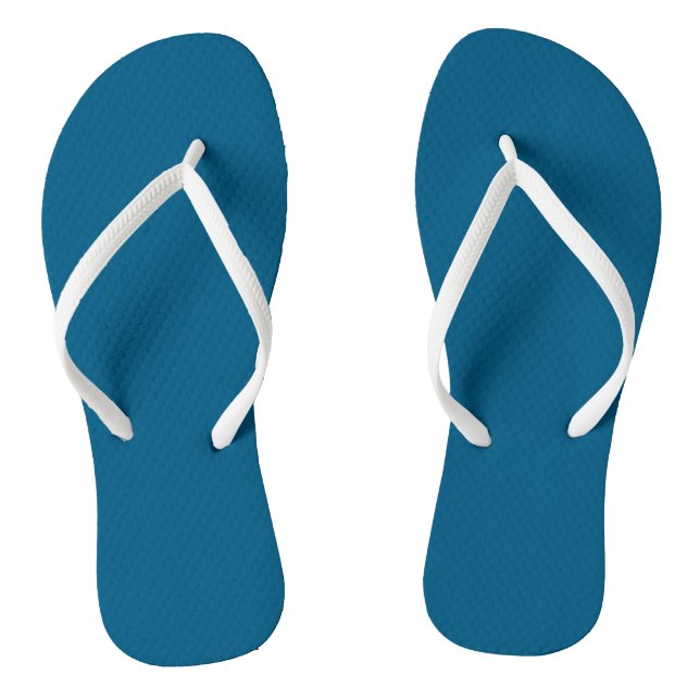 Tongs Mer de l'Egée Bleu Couleur Solide Imprimer Flip Fl (Semelle)