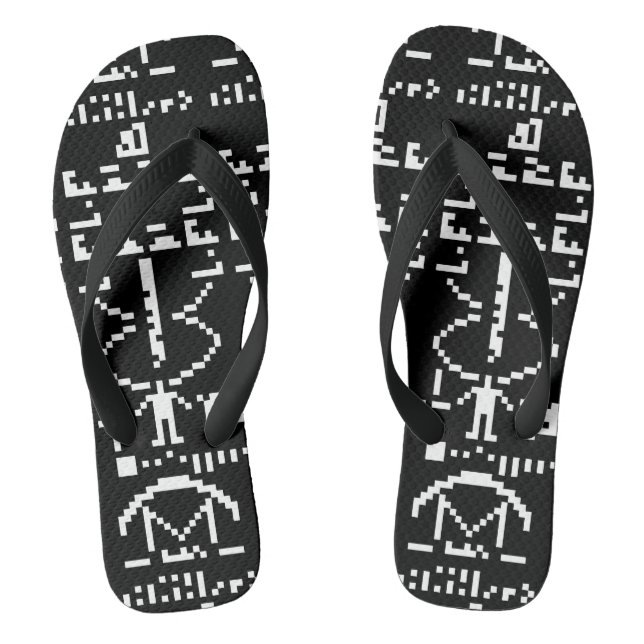 Tongs Message binaire Arecibo 1974 (Semelle)