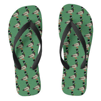 Tongs Messieurs Mallard Duck Motif Flip Flops