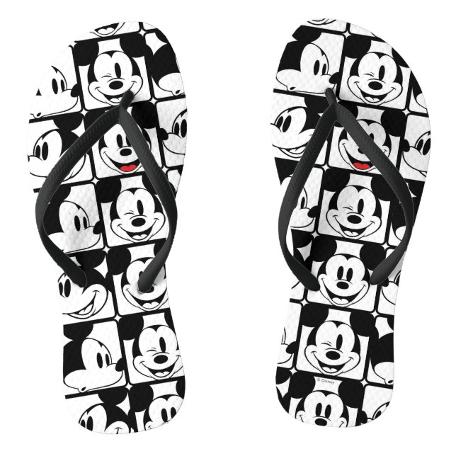 Tongs Mickey Mouse | Motif de grille (Semelle)