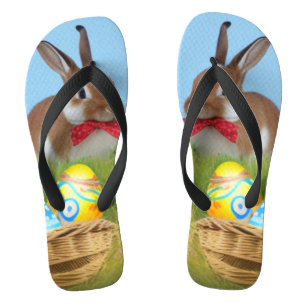 Tongs Mignonne Bunnyfor Pâques pour une humeur positive