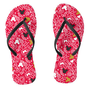 Tongs Minnie Mouse Motif Doodle