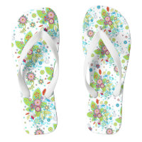 Modèle floral rétro coloré