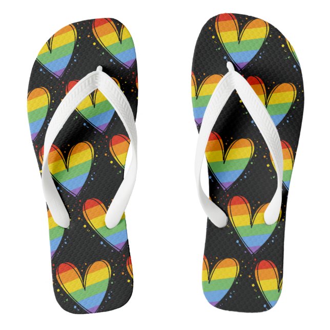 Tongs Mois de fierté Rainbow LGBTQ Amour (Semelle)
