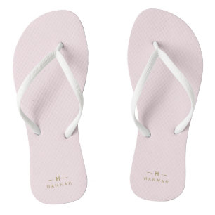 Tongs Monogram Blush   Elegant Gold Minimum