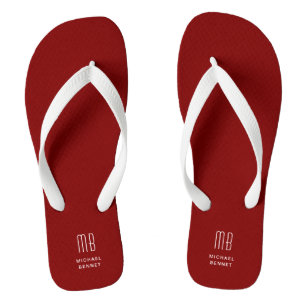 Tongs Monogramme de Bourgogne moderne