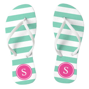 Tongs Monogramme en mousse de mer et rose
