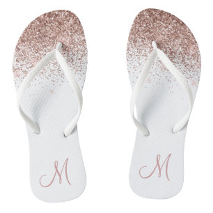 Tongs Monogramme rose Gold Ombre Parties scintillant