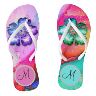 Tongs Monogramme Trippy Tropical Flopical Flip Flops