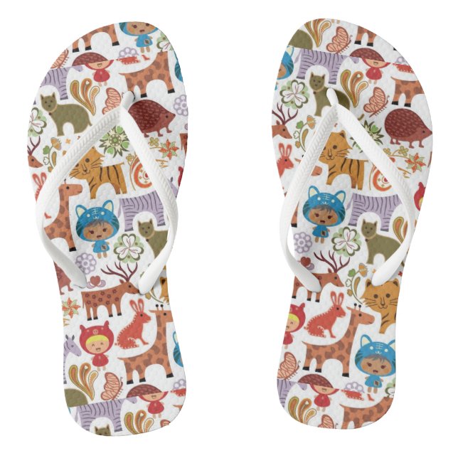Tongs Motif Abstrait pour enfants et animaux (Semelle)