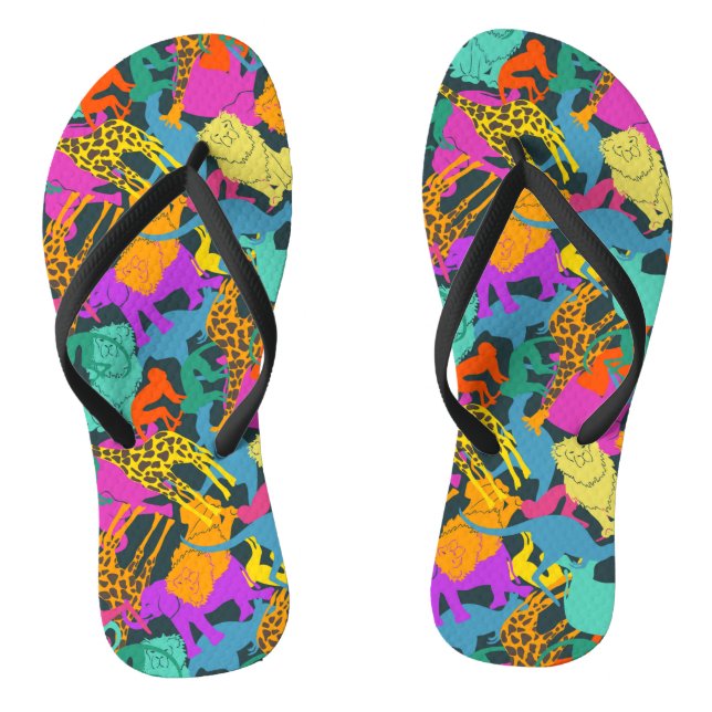 Tongs Motif animal de silhouettes (Semelle)