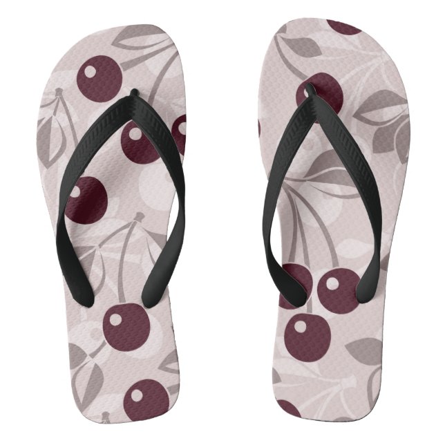 Tongs Motif aux cerises 2 (Semelle)