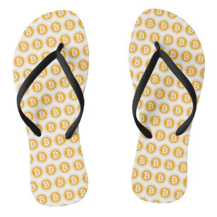 Tongs Motif Bitcoin jaune