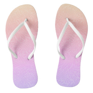 Tongs Motif botanique floral arc-en-ciel vintage