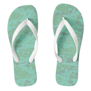 Tongs Motif Camo numérique Minty